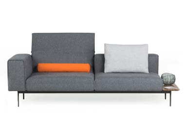 CONVERT - Sectional sofa with headrest with integrated magazine rack by Prostoria