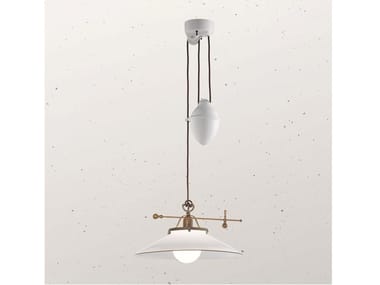 COUNTRY 083.11 - LED adjustable Murano glass pendant lamp by Il Fanale