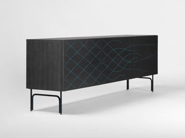 COUTURE CABINET - Wooden sideboard with doors by BD Barcelona Design