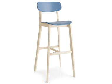 CREAM - Chair with footrest by Calligaris