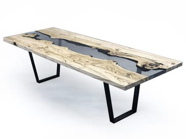 CREEK CHESTNUT - Rectangular dining table by alcarol