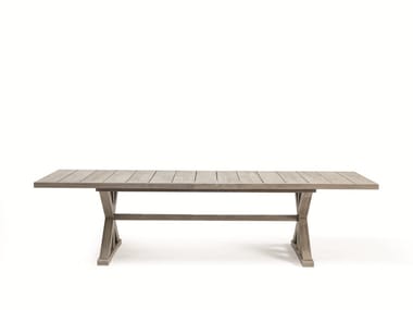 CRONOS - Rectangular teak garden table by Ethimo