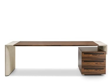 CROSSING - Wooden writing desk with drawers by I 4 Mariani