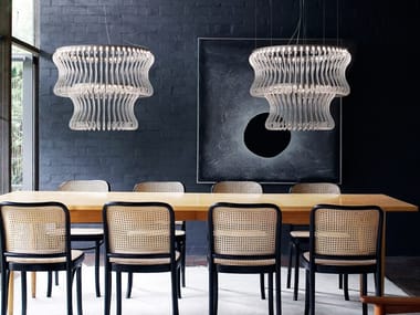 CROWN - Venetian crystal pendant lamp by Barovier&Toso