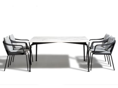 CRUISE ALU - Porcelain stoneware garden table by Talenti