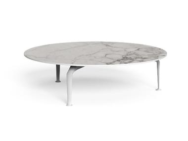 CRUISE ALU - Round porcelain stoneware coffee table by Talenti