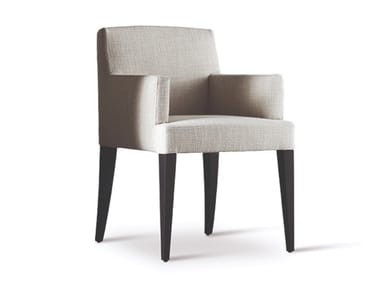 CRUZ - Upholstered chair with armrests by Meridiani