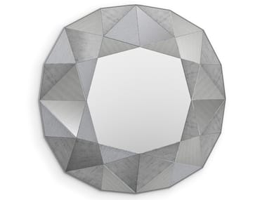 CUSHION - Glass mirror with integrated lighting by Sicis