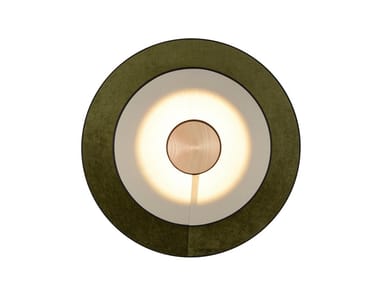 CYMBAL - Contemporary style LED direct-indirect light linen wall light by Forestier