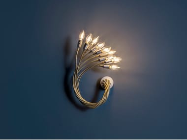 TURCI? 9 - LED metal wall lamp with swing arm by Catellani & Smith