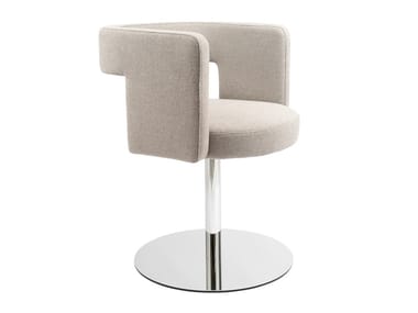 D8P-1 - Swivel upholstered chair with armrests by Tecta