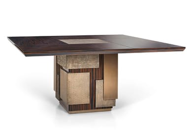 DALTON - Square ebony table by Sicis