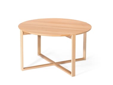 DELTA COFFE 727 - Round wooden coffee table by TON