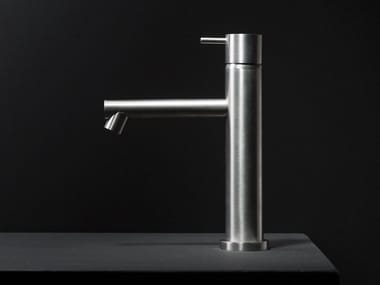 DIAMETRO35 INOX - Countertop stainless steel washbasin mixer by Ritmonio