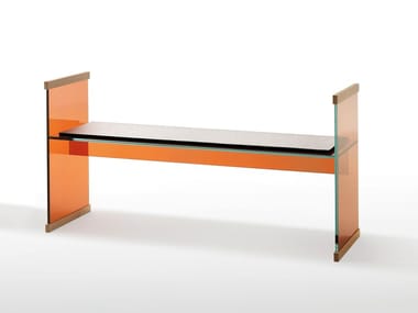 DIAPOSITIVE - Crystal bench by Glas Italia