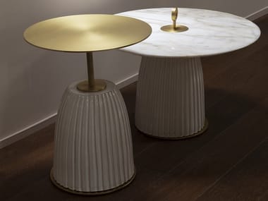 DIONE - Low ceramic and metal coffee table by Paolo Castelli