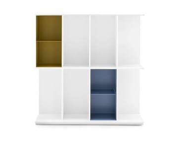 DIVISION - Wall-mounted freestanding MDF bookcase by Calligaris