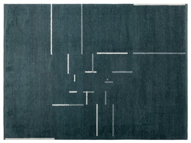 DIZZY - Handmade rectangular wool rug by Poltrona Frau