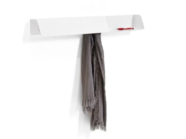 DOCK - Steel coat rack / wall shelf by B-LINE