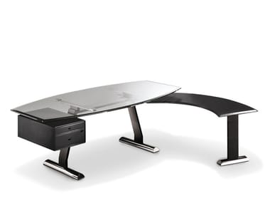 DOLMEN - Sectional office desk with drawers by I 4 Mariani