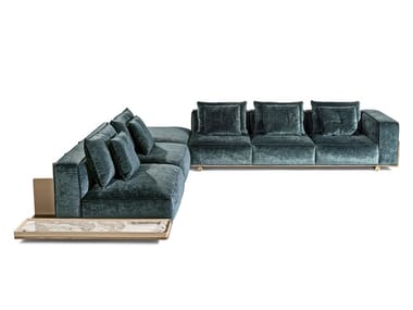 DONOVAN SQUARE - Corner sectional fabric sofa by Visionnaire