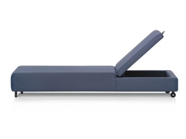 DOUBLE 041 - Recliner fabric sun lounger by RODA