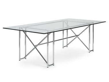 DOUBLE X - Rectangular dining table by Classicon