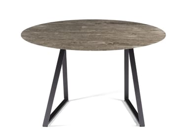 DRITTO - Round marble table by Salvatori