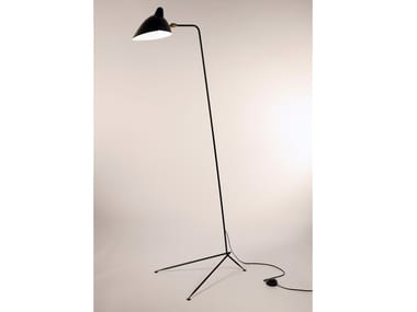 LD - Adjustable metal floor lamp by Serge Mouille