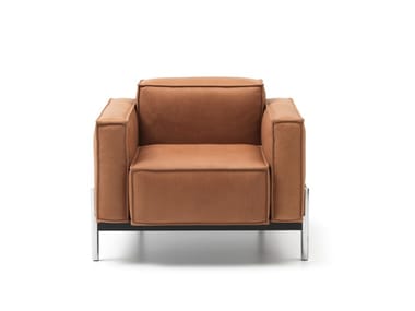 DS-21 - Leather armchair with armrests by de Sede