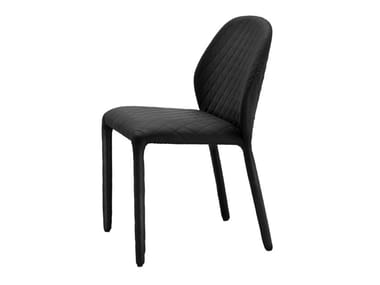 DUMBO - Upholstered leather chair by Miniforms