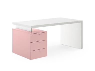 Desk with drawer unit - Modular desk by Nidi