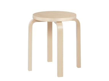 E60 - Stackable wooden stool by Artek