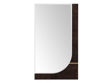 ECLIPSE - Rectangular wall-mounted wooden mirror by Turri