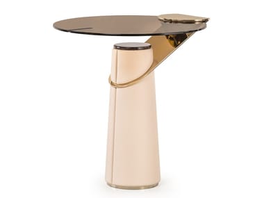 ECLIPSE - Round glass coffee table for living room by Turri