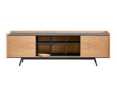 EDGE - Wooden sideboard with doors by Miniforms