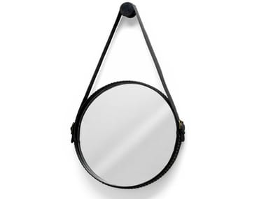 EGO STUD - Round framed wall-mounted mirror by Moroso