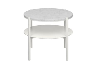 ELBE II - Powder coated steel bistro side table by e15