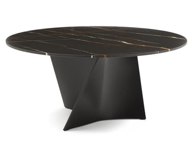 ELICA 2575 - Round marble table by Zanotta