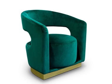 ELLEN - Fabric armchair with armrests by Essential Home