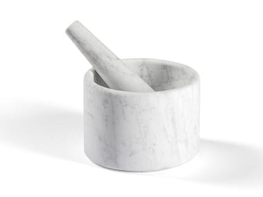 ELLIPSE - Marble mortars and pestle by Salvatori