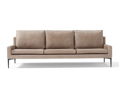 ELSA - 3 seater leather sofa by Amura