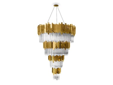 EMPIRE - Brass chandelier by Luxxu