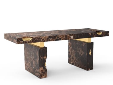EMPIRE EMPERADOR - Rectangular marble writing desk by Boca do Lobo