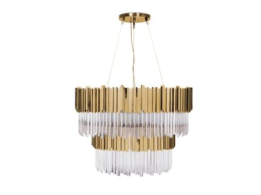 EMPIRE II - Brass pendant lamp by Luxxu