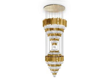EMPIRE XL - Brass chandelier by Luxxu