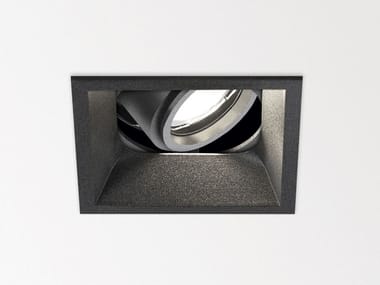 ENTERO SQ - Recessed LED square metal spotlight by Delta Light