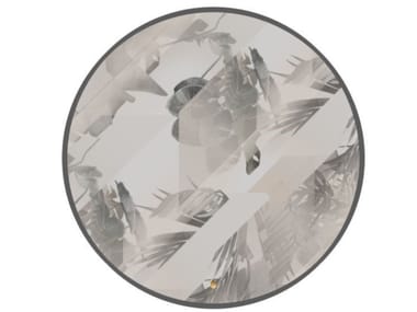 ESPERYDE - Round wool rug with floral pattern by Visionnaire