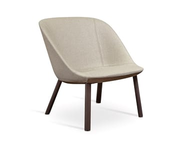 ESSE LOUNGE - Fabric armchair with removable cover by Pianca