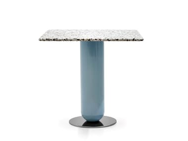 ETTORINO - Square terrazzo table by Pianca